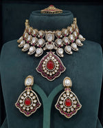 Moissanite Bride Set 06745 - KRISHNA'S SWETA JEWELLERY