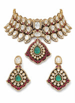 Moissanite Bride Set 06745 - KRISHNA'S SWETA JEWELLERY