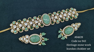 Moissanite Choker 04639 - KRISHNA'S SWETA JEWELLERY