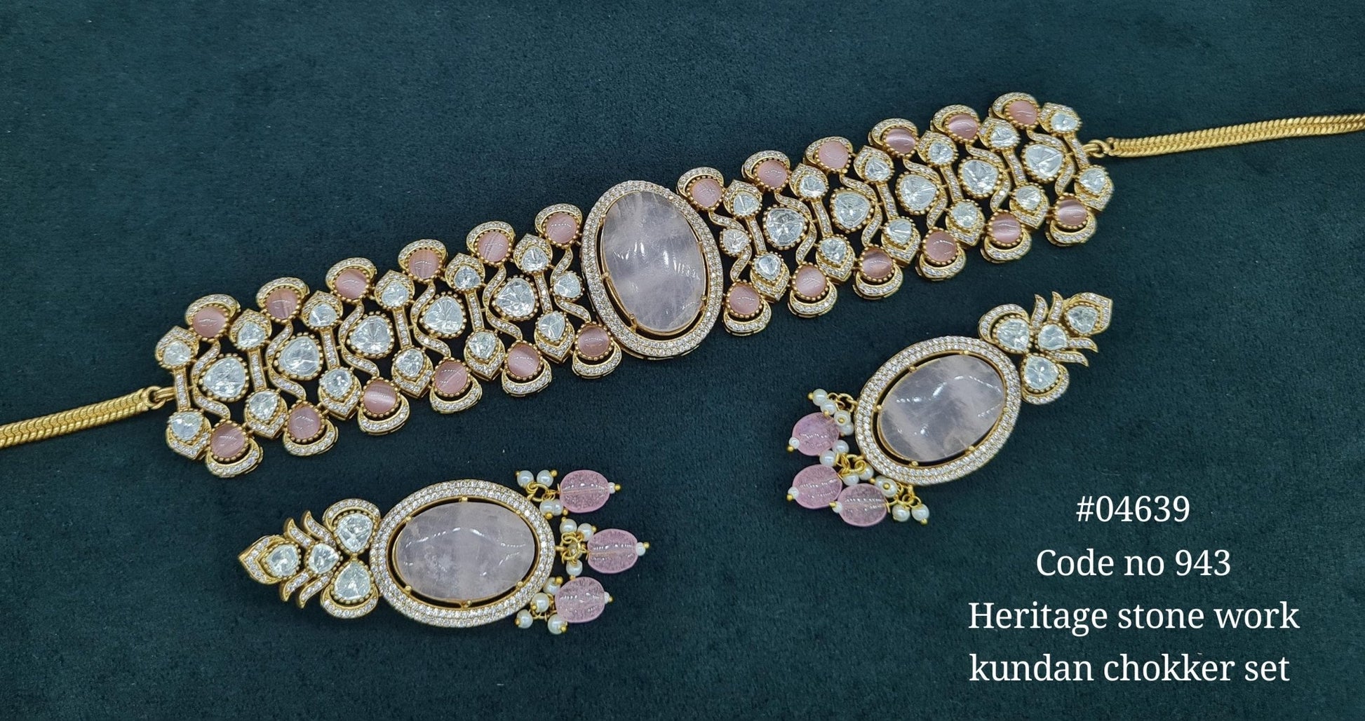 Moissanite Choker 04639 - KRISHNA'S SWETA JEWELLERY