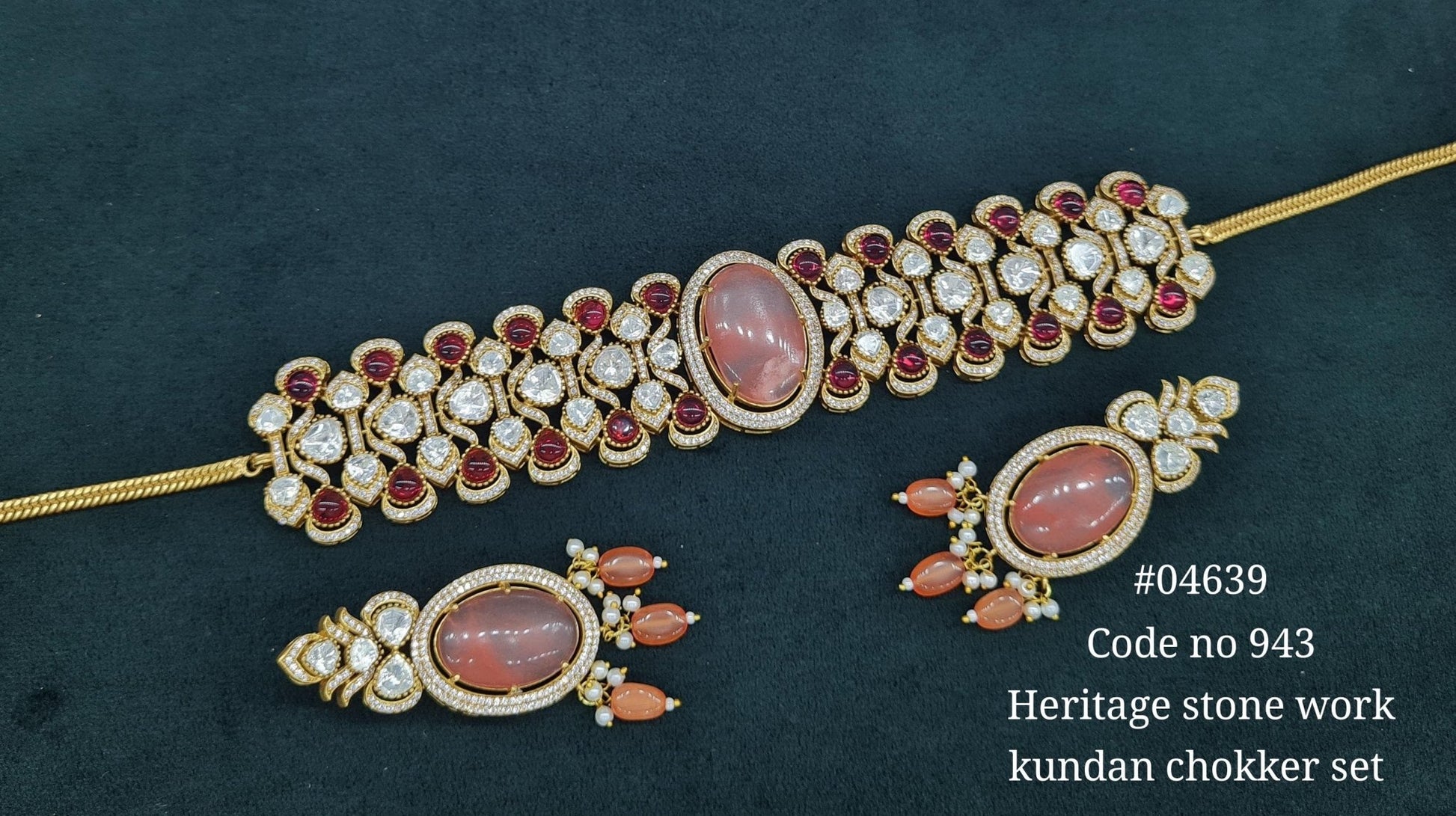 Moissanite Choker 04639 - KRISHNA'S SWETA JEWELLERY