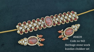 Moissanite Choker 04639 - KRISHNA'S SWETA JEWELLERY