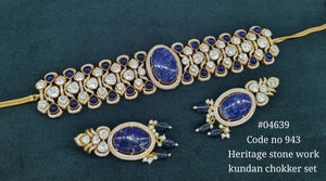 Moissanite Choker 04639 - KRISHNA'S SWETA JEWELLERY