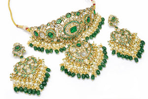 Moissanite Choker 07973 - KRISHNA'S SWETA JEWELLERY