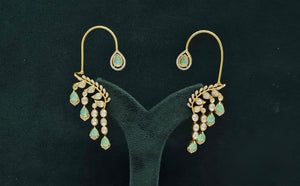 Moissanite Earcuff 08563 - KRISHNA'S SWETA JEWELLERY