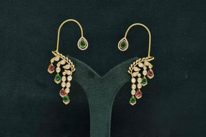 Moissanite Earcuff 08563 - KRISHNA'S SWETA JEWELLERY