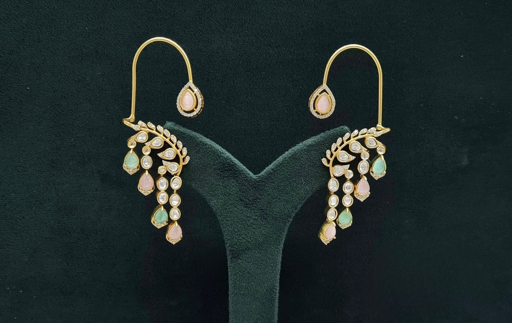 Moissanite Earcuff 08563 - KRISHNA'S SWETA JEWELLERY