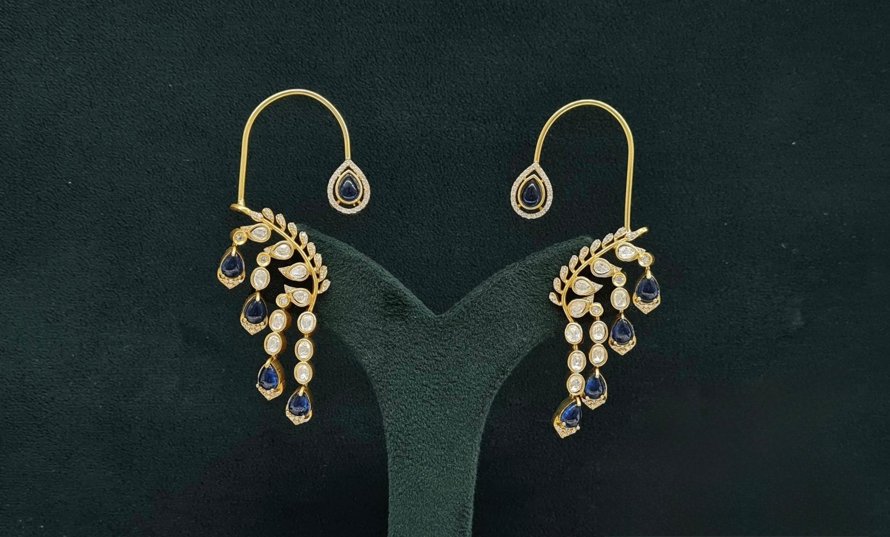 Moissanite Earcuff 08563 - KRISHNA'S SWETA JEWELLERY