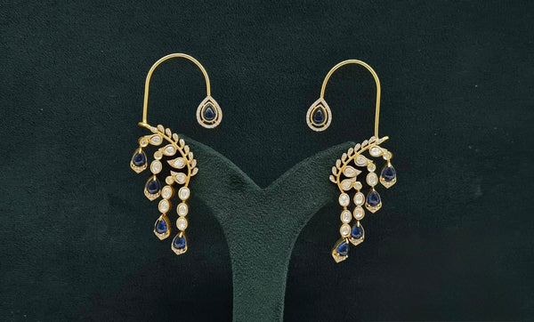 Moissanite Earcuff 08563 - KRISHNA'S SWETA JEWELLERY