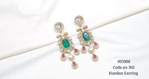 Moissanite Earrings 03988 - KRISHNA'S SWETA JEWELLERY