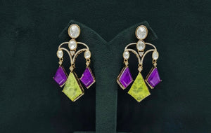 Moissanite Earrings 08901 - KRISHNA'S SWETA JEWELLERY