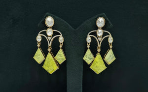 Moissanite Earrings 08901 - KRISHNA'S SWETA JEWELLERY