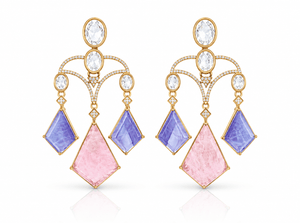 Moissanite Earrings 08901 - KRISHNA'S SWETA JEWELLERY