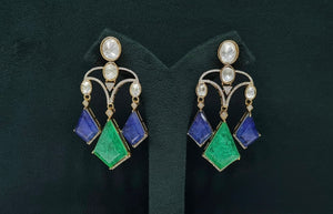 Moissanite Earrings 08901 - KRISHNA'S SWETA JEWELLERY