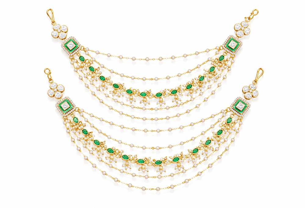 Moissanite kanchain 04070 - KRISHNA'S SWETA JEWELLERY