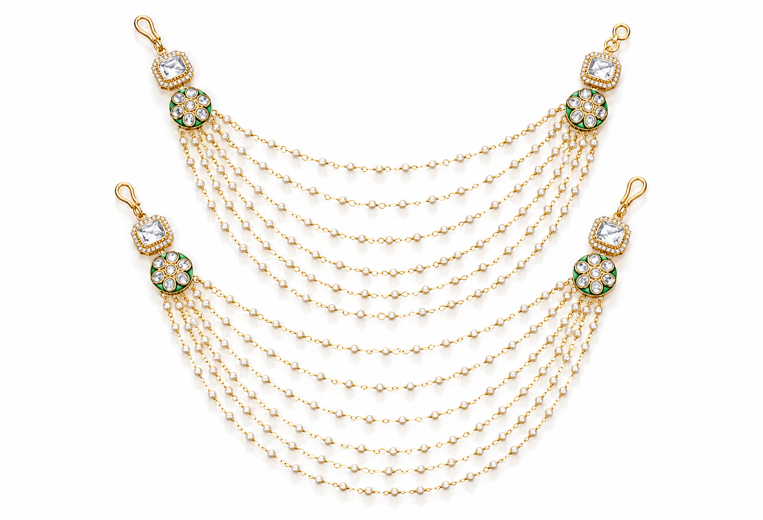 Moissanite kanchain 04071 - KRISHNA'S SWETA JEWELLERY
