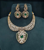 Moissanite Necklace 08644 - KRISHNA'S SWETA JEWELLERY