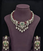 Moissanite Necklace 10563 - KRISHNA'S SWETA JEWELLERY