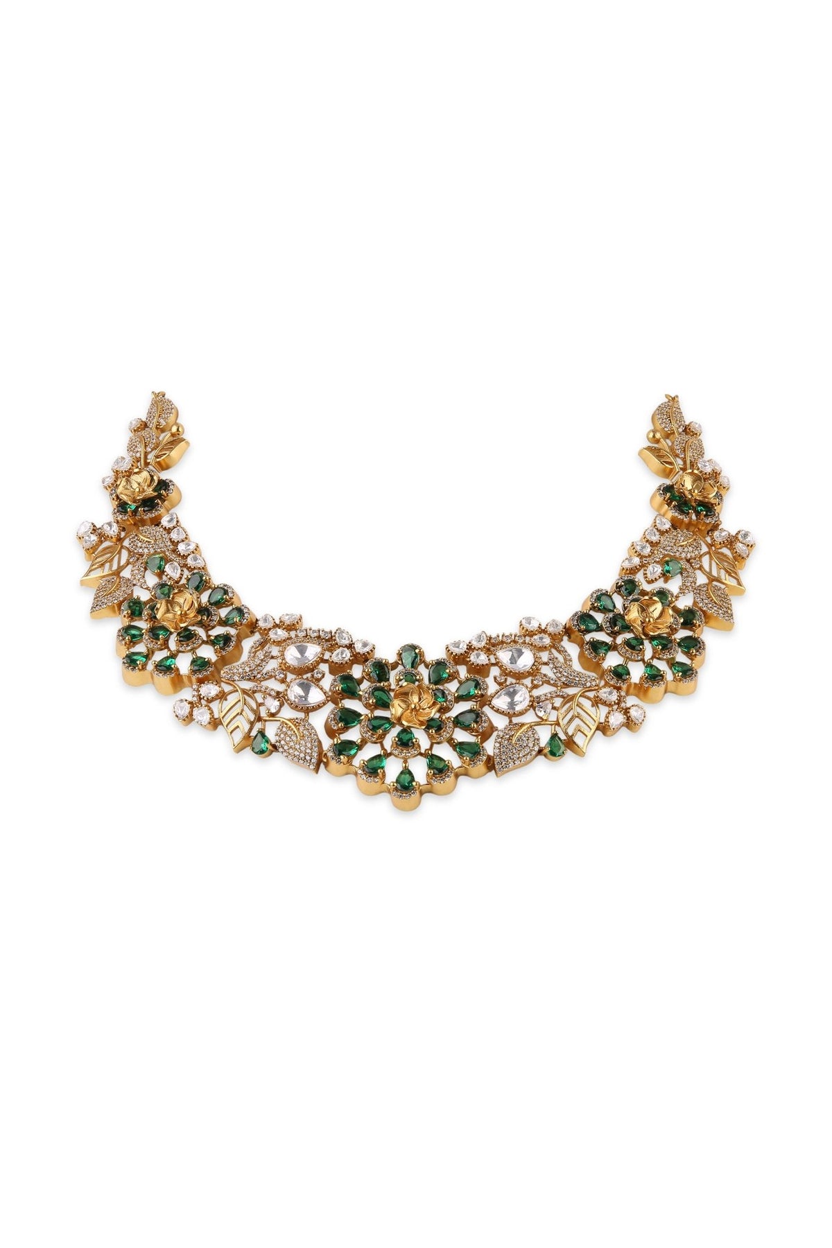 Moissanite Necklace 10633 - Krishna's Sweta Jewellery
