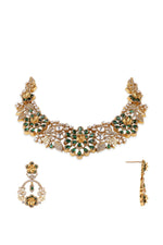Moissanite Necklace 10633 - Krishna's Sweta Jewellery