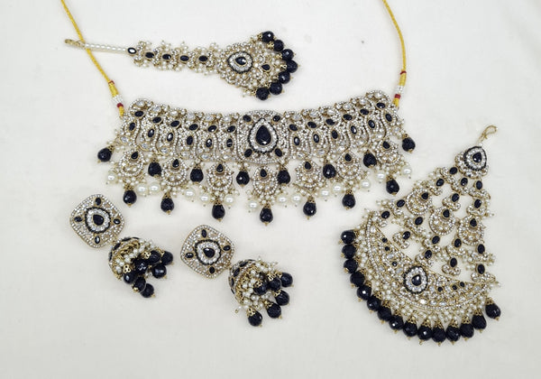 Mughal Choker 04437 - KRISHNA'S SWETA JEWELLERY