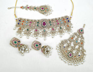 Mughal Choker 04437 - KRISHNA'S SWETA JEWELLERY