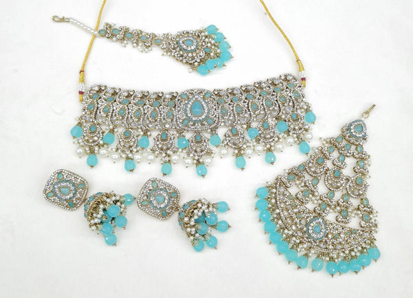 Mughal Choker 04437 - KRISHNA'S SWETA JEWELLERY