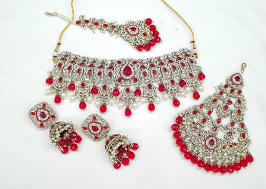 Mughal Choker 04437 - KRISHNA'S SWETA JEWELLERY