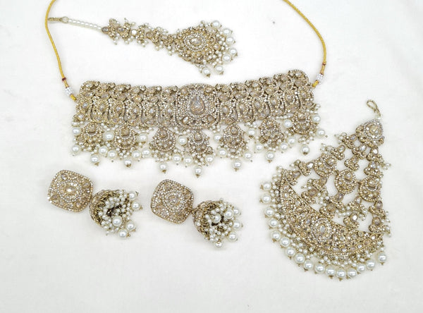 Mughal Choker 04437 - KRISHNA'S SWETA JEWELLERY