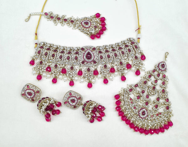 Mughal Choker 04437 - KRISHNA'S SWETA JEWELLERY