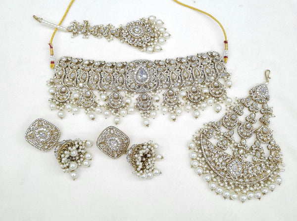 Mughal Choker 04437 - KRISHNA'S SWETA JEWELLERY