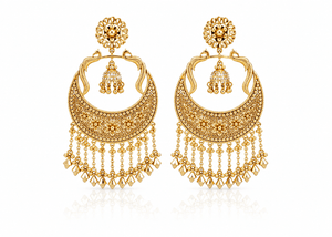 Oversized Earrings 07991 - KRISHNA'S SWETA JEWELLERY