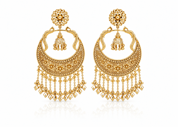 Oversized Earrings 07991 - KRISHNA'S SWETA JEWELLERY