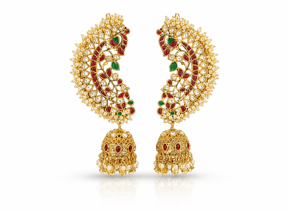 Pachi Earcuff 06102 - KRISHNA'S SWETA JEWELLERY