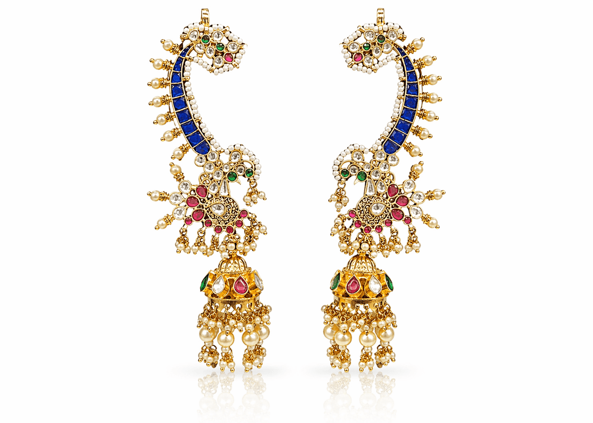 Pachi Earcuff 09565 - KRISHNA'S SWETA JEWELLERY