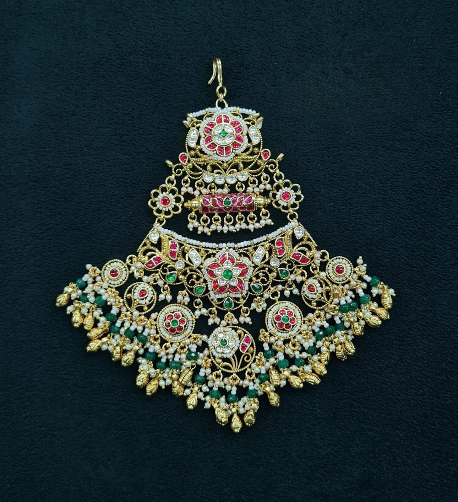 Pachi Kundan Passa 06100 - KRISHNA'S SWETA JEWELLERY