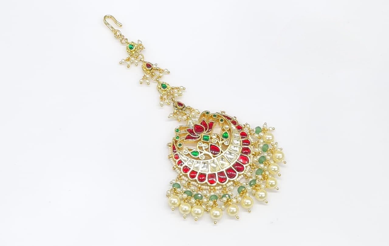Pachi Maang Tika 06923 - KRISHNA'S SWETA JEWELLERY