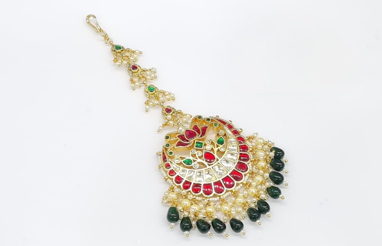Pachi Maang Tika 06923 - KRISHNA'S SWETA JEWELLERY