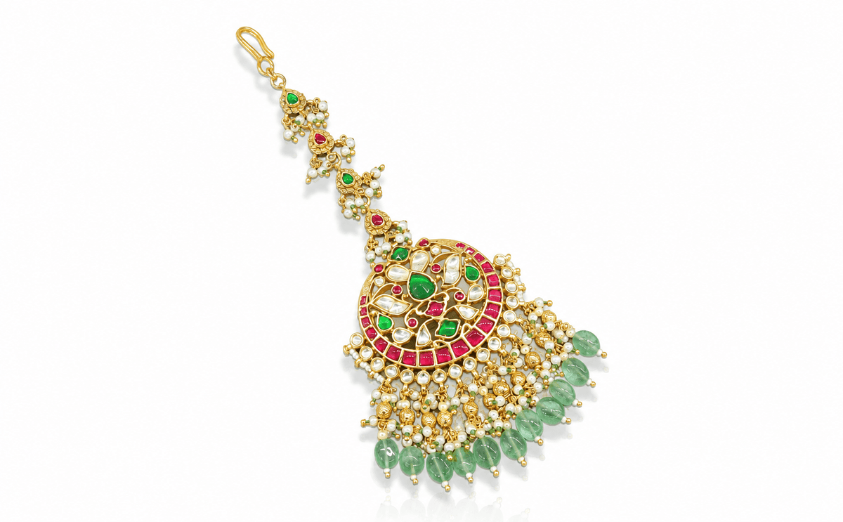 Pachi Maang Tika 06924 - KRISHNA'S SWETA JEWELLERY