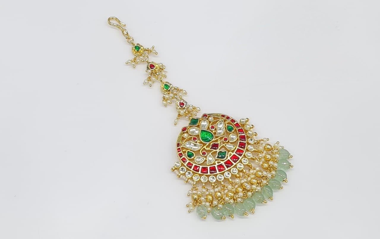 Pachi Maang Tika 06924 - KRISHNA'S SWETA JEWELLERY