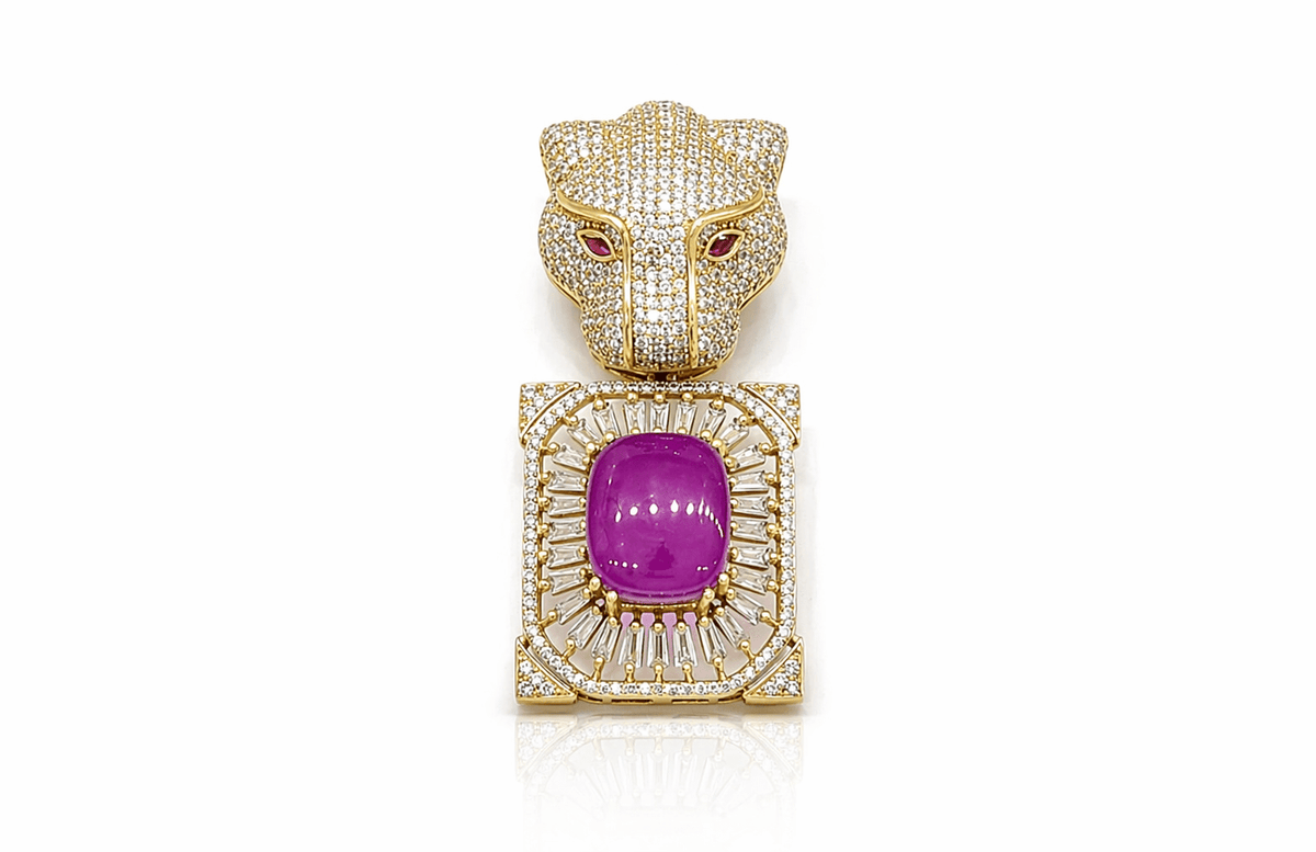 Panther Brooch 09544 - KRISHNA'S SWETA JEWELLERY