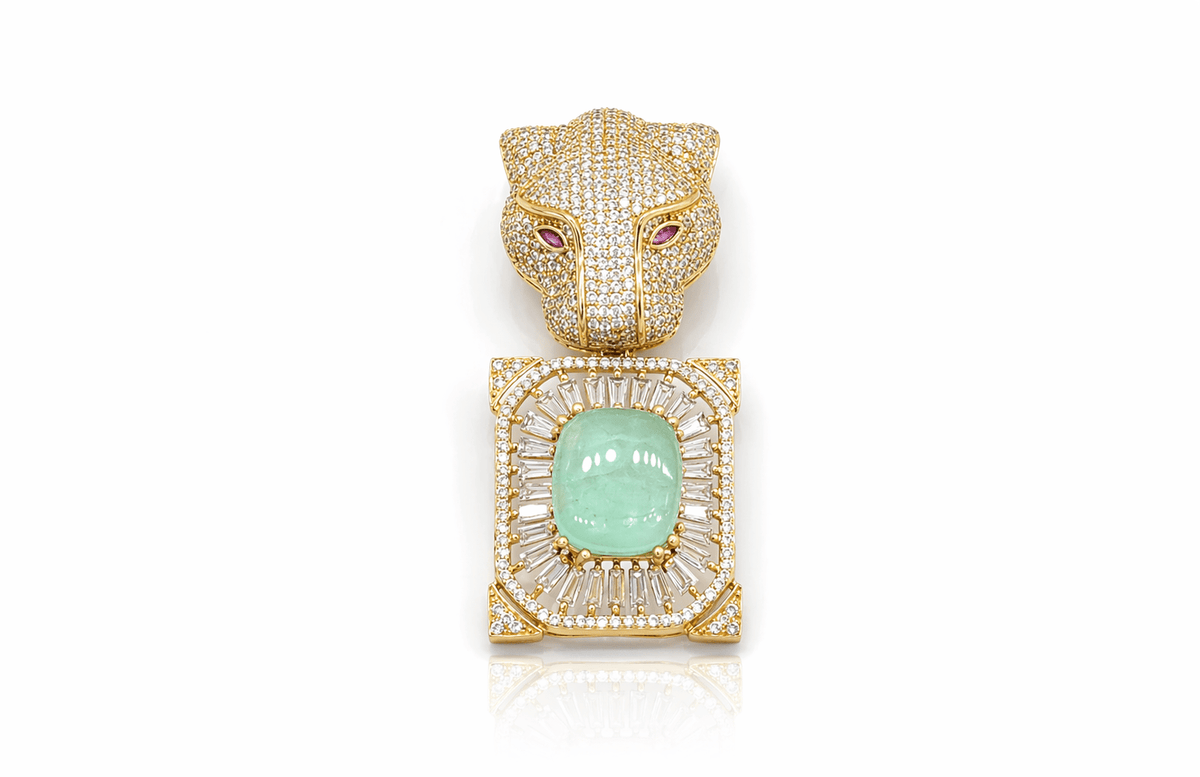 Panther Brooch 09544 - KRISHNA'S SWETA JEWELLERY