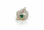 Peacock Brooch 04308 - KRISHNA'S SWETA JEWELLERY