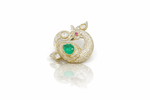 Peacock Brooch 04308 - KRISHNA'S SWETA JEWELLERY