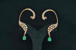 Peacock Earcuff 08562 - KRISHNA'S SWETA JEWELLERY