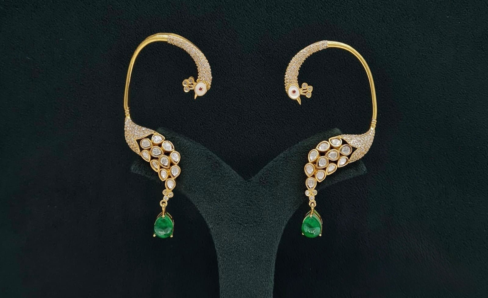 Peacock Earcuff 08562 - KRISHNA'S SWETA JEWELLERY