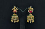 Peacock Earrings 08409 - KRISHNA'S SWETA JEWELLERY