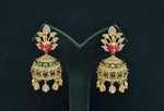 Peacock Earrings 08409 - KRISHNA'S SWETA JEWELLERY