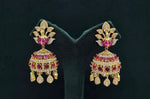 Peacock Earrings 08409 - KRISHNA'S SWETA JEWELLERY