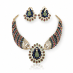 Peacock Necklace 10349 - KRISHNA'S SWETA JEWELLERY